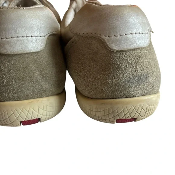 Prada Shoes Women’s Leather nylon Comfort Lace Up Low Sneakers Prada - Picture 7 of 13